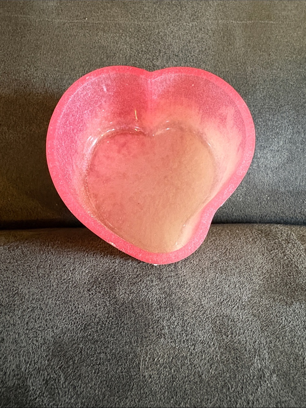 Heart-Shaped Resin Trinket Holder